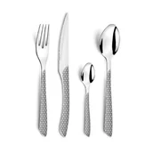 Zestawy sztućców - ECLAT GEO Komplet sztućców dla 6 osób 24 cz. w pud. szary - miniaturka - grafika 1
