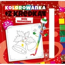 Boże Narodzenie. Kolorowanka z kredką - Kolorowanki, wyklejanki - miniaturka - grafika 1
