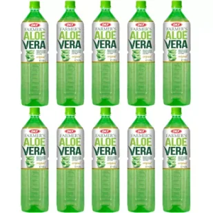 Okf Napój z cząstkami aloesu Farmer`s Aloe Vera Zestaw 10 x 1500 ml - Soki i napoje niegazowane - miniaturka - grafika 1