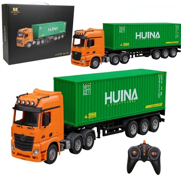 Ciężarówka Zdalnie Sterowana Duża Tir Z Naczepą Na Pilota 57cm Huina Coil