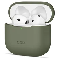 Akcesoria do słuchawek - TECH-PROTECT Silicone do Apple Airpods 4 Zielony - miniaturka - grafika 1