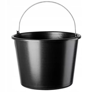 Wiadro budowlane 16L, czarne - Wiadra i kastry budowlane - miniaturka - grafika 1