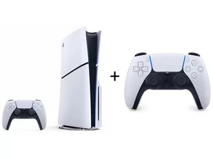 SONY PlayStation 5 Slim Standard + Kontroler DualSense Biały - Konsole Playstation - miniaturka - grafika 1