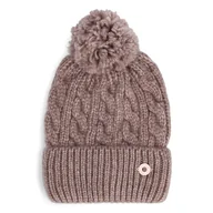 Czapki narciarskie - Damska Czapka zimowa KARI TRAA MARIE BEANIE 611351-TAUPE – Różowy - miniaturka - grafika 1