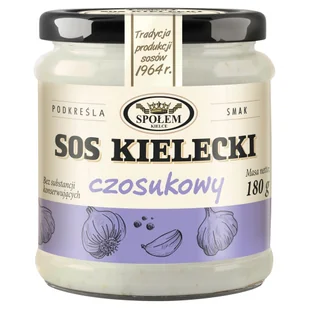 Sos Kielecki czosnkowy 180 g - Majonezy i dressingi - miniaturka - grafika 1