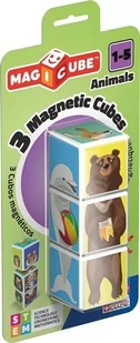 GeoMag 00137 magicube Blister 3 kostka Animals (zwierząt) - Klocki - miniaturka - grafika 1