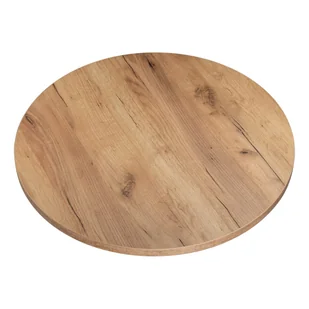 Blat do biurka stolika laminowany okrągły dąb craft 68 cm Kolm - Biurka - miniaturka - grafika 1