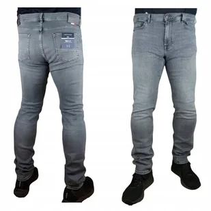 Tommy Hilfiger Bleecker jeansy męskie MW0MW29605 szare oryginalne - W38/L34 - Spodnie męskie - miniaturka - grafika 1