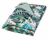 Koce i narzuty dla dzieci - Kocyk 75x100 Prestige bawełna dwustronny w liście BabyMatex - miniaturka - grafika 1