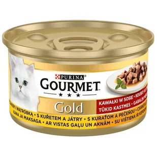 Purina Gourmet Gold Kurczak I Wątróbka W Sosie 85G - Mokra karma dla kotów - miniaturka - grafika 4