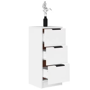 Lumarko Szafka, biała, 30x30x70 cm, materiał drewnopochodny - Szafki do salonu - miniaturka - grafika 6