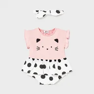 Pajacyki dla niemowląt - MAYORAL| Śpioszki z opaską r. 55 - miniaturka - grafika 1