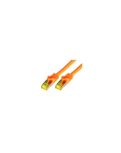 Mcab Mcab Patchcord S-FTP Cat7 PIMF LSZH 0.5m pomarańczowy 3701 - Kable miedziane - miniaturka - grafika 2