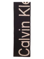 Apaszki i szaliki damskie - Calvin Klein Szal w kolorze beżowo-czarnym - 180 x 30 cm - miniaturka - grafika 1