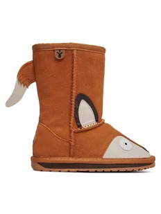 EMU Australia Śniegowce Fox K12074 Brązowy - Buty dla dziewczynek - miniaturka - grafika 1