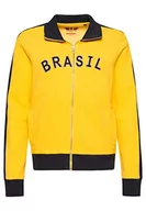 Koszulki i topy damskie - Superdry RS Football Brazil Track Top W2012056A Springs 14 Kobieta Żółty, Żółte sprężyny, 40 - miniaturka - grafika 1