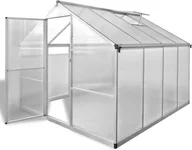 Szklarnie ogrodowe - Szklarnia z fundamentem Wzmocnione aluminium 6,05 m² - miniaturka - grafika 1