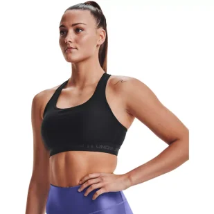 Biustonosz sportowy Under Armour Crossback Mid Bra - Bielizna sportowa damska - miniaturka - grafika 4