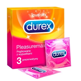 Durex Pleasuremax 3 szt. - Prezerwatywy - miniaturka - grafika 1