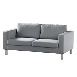 Dekoria pl pl Pokrowiec na sofę Karlstad 2-osobową nierozkładaną krótki ciemno szary welwet 165 x 89 x 64 cm Ingrid 617-705-42 - Pokrowce na meble - miniaturka - grafika 1