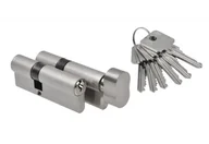 Zamki i wkładki - Komplet wkładek nr. 6 B-Harko H6 30/50+50g/30 mm, nikiel satyna, 6-zastawkowa, klasa 6.0, 6 kluczy - miniaturka - grafika 1