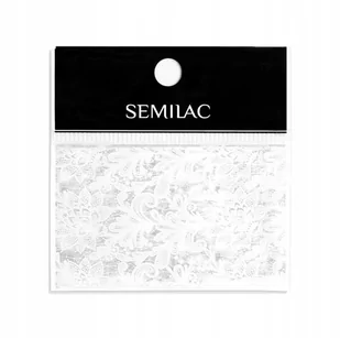 Semilac White Lace 23 Folia Transferowa Do Zdobień - Ozdoby do paznokci - miniaturka - grafika 1