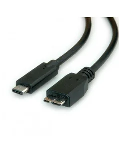 ROLINE Kabel USB3.1 Typ C - MicroB M/M 1m - Kable USB - miniaturka - grafika 1