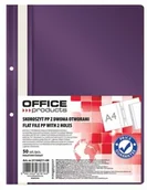 Teczki i skoroszyty - OFFICE PRODUCTS Skoroszyt PP, A4, 2 otwory, 100/170mikr., wpinany, fioletowy 21104211-09 - miniaturka - grafika 1
