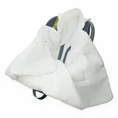 Koce i narzuty dla dzieci - OTULACZ DO FOTELIKA NOSIDEŁKA MUŚLINOWY Z KAPTURKIEM KOCYK Kerstin - miniaturka - grafika 1