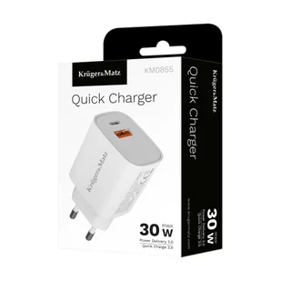 Ładowarka sieciowa Kruger&Matz dual USB z funkcją Power Delivery i Quck Charge - Ładowarki do telefonów - miniaturka - grafika 6