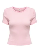 Koszulki i topy damskie - ONLY Koszulka w kolorze jasnoróżowym - miniaturka - grafika 1