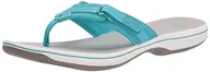 Klapki i japonki damskie - Clarks Damskie japonki morskie, Aqua Synthetic - 43 EU - miniaturka - grafika 1