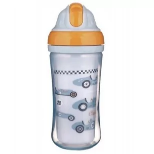 Canpol babies Bidon z rurką 260ml samochody 5O37GM 5O37GM SAM One size - Bidony dla dzieci - miniaturka - grafika 1