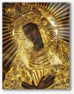 Matka Boża Ostrobramska, nowoczesny obraz religijny plexi - Ikony i obrazy sakralne - miniaturka - grafika 1