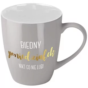 KUBEK BIEDNY PONIEDZIAŁEK SZARY - Kubki - miniaturka - grafika 1