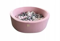 Zabawki sensoryczne - ﻿Suchy Basen z Kulkami 90x30 Różowy Smart+300 piłek - miniaturka - grafika 1
