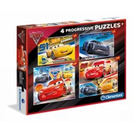 Puzzle - Clementoni 20+60+100+180 elementów Cars 3 - miniaturka - grafika 1