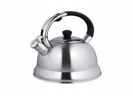 Brunbeste Czajnik na gaz stalowy z gwizdkiem duży 2.7L indukcja srebrny BRUNBESTE BB-2425