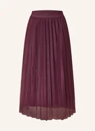 Spódnice - Betty&Co Spódnica Plisowana Z Siateczki lila - miniaturka - grafika 1