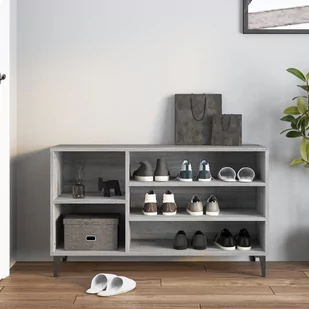 Lumarko Szafka na buty, szary dąb sonoma, 102x36x60 cm - Szafki na buty - miniaturka - grafika 4