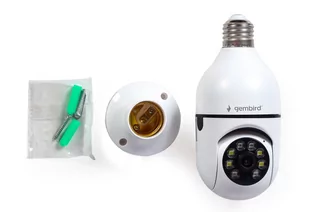 GEMBIRD INTELIGENTNA OBROTOWA KAMERA WI-FI E27, 3.6MM, 1920X1080 - Kamery do monitoringu - miniaturka - grafika 6