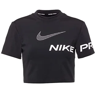 Nike NP DF Grx SS Crop Top Czarny/Biały L - Koszulki i topy damskie - miniaturka - grafika 1