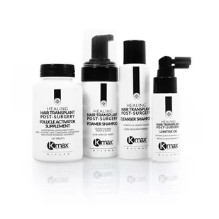Kmax Zestaw Pielęgnacyjny po Przeszczepie i Transplantacji Włosów 4-produkty - Kosmetyki do stylizacji włosów - miniaturka - grafika 1