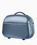 Walizki - Niebieski kuferek podróżny z policarbonu - miniaturka - grafika 1