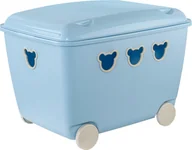 Pojemniki na zabawki - Branq Pojemnik na zabawki 55L BranQ Teddy niebieski - miniaturka - grafika 1