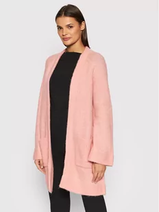 Yas Kardigan Yasalva 26023556 Różowy Relaxed Fit Różowy - Swetry damskie - miniaturka - grafika 1