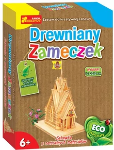 Ranok Creative Creative, model z patyczków Drewniany zameczek - Zabawki kreatywne - miniaturka - grafika 1