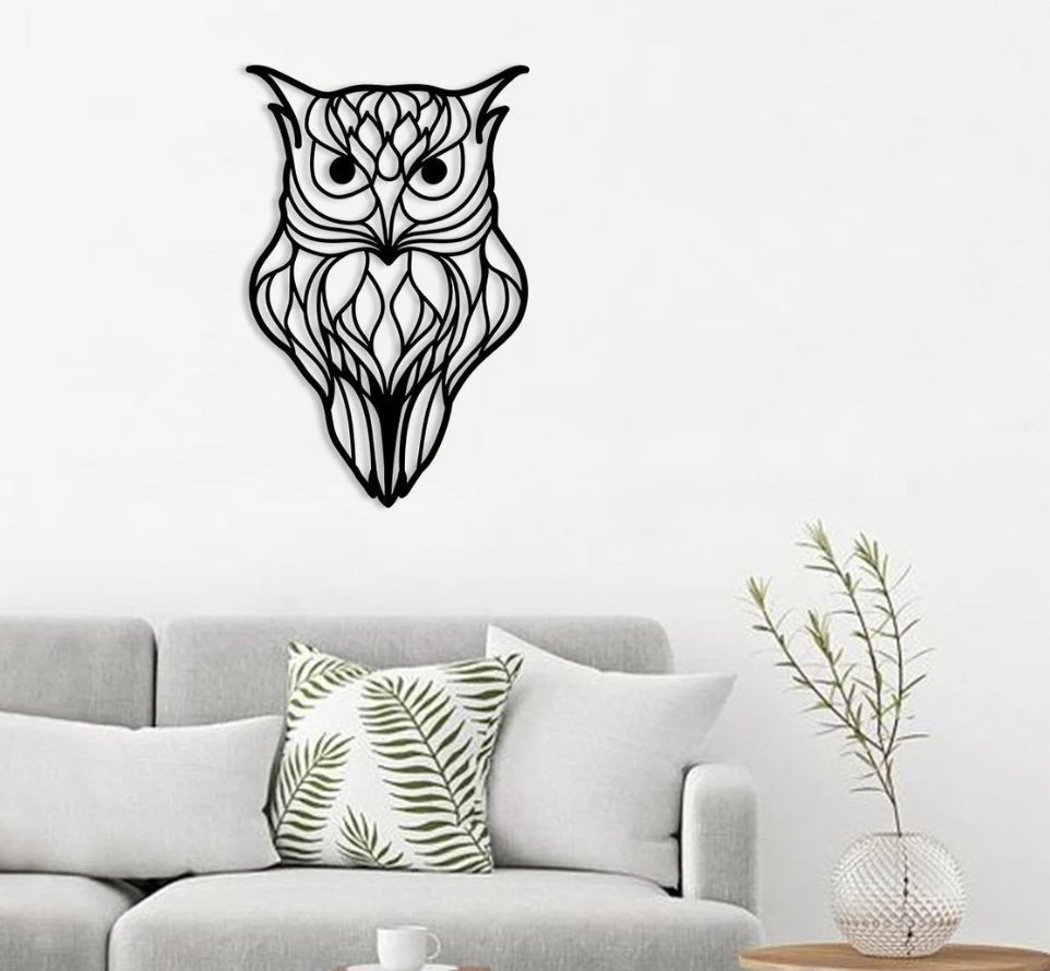 DEKORACJA ścienna Obraz wzór SOWA