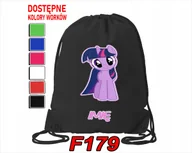 Torby szkolne - WOREK SZKOLNY NA WF SPORTOWY NA BUTY KONIKI KUCYKI DLA DZIECI - IMIĘ - miniaturka - grafika 1