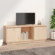 Szafki RTV - Lumarko Szafka pod telewizor, 110,5x35x44 cm, lite drewno sosnowe - miniaturka - grafika 1